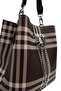 Coffee - Brown Striped Plaid Women's Crossbody Bag Sp967 - 7