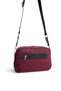 Burgundy - Black Suede Women's Crossbody Bag Sp1094 - 3