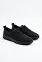 Ortes Rubber Tied Sole Stitched Genuine Leather Orthopedic Women's Shoes Black Nubuck - 2