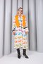 Women's Oversize Long Trench Coat with Stand Collar, Buttoned Pockets, Seasonal Outerwear - 3