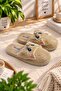 Cat with Ears Model Women's House Slippers - Warm and Fluffy Slippers with Non-Sound Soles - 2