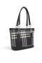 Black - Black Striped Plaid Women's Handbag Sp1155 - 3