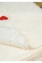 Wellsoft Baby Blanket 90X100 cm with Heart Embroidery, Soft Textured - 4