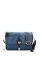 Navy Blue - Navy Blue Suede Women's Crossbody Bag Sp1182 - 4