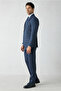 6 Drop Regular Fit Standard Cut Woolen Mono Collar Plaid Suit with Elastic Waistband - 2