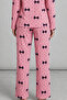 Women's Long Sleeve Comfortable Lilac Pajama Set 4749 - 5