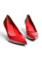 Z676050008 Red Patent Leather Thin Heeled Women's Stiletto Shoes - 8