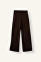F1028Axbn338 Brown Straight Fit Straight Leg Modal Trousers - 6