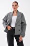 Women's Four-Button Short Cashmere Coat 265293 - - 3