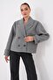 Women's Four-Button Short Cashmere Coat 265293 - - 2