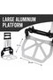 Folding Hand Truck Trolley, Lightweight Aluminium Luggage Cart with 60kg Load Capacity, Adjustable Telescopic Handle 61-100cm, Durable Collapsible Trolley for Travel, Office, and Home Use. - 2
