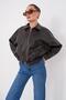 Women's Leather Jacket with Belt Detail 265291 - - 3
