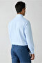 Long Sleeve Regular Fit Embroidered Pocket Cotton Easy-Iron Classic Plaid Shirt - 6