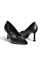 Z308400409 Black Thin Heeled Women's Shoes
