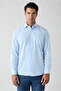 Long Sleeve Regular Fit Embroidered Pocket Cotton Easy-Iron Classic Plaid Shirt - 2