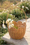Decorative Basket with Rattan Handles – Multi-Purpose Presentation, Organizing, and Storage Basket - 5