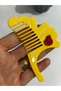 Figured Acetate Bone Hair Comb - Patterned Makeup & Bag Comb ⁠ Suitable for Children and Adults to Use