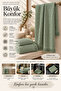 Ceylin Waffle 2-Piece Bath Towel Set 50X90 + 70X140 cm Fringed - 6