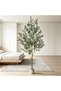 182cm Fake Olive Tree in White Pot, Lifelike Artificial Plant, Low Maintenance, Adjustable Branches - 3