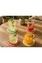 4 Pieces of Fruit Slice Coasters 8 cm Plastic Decorative Colorful Mug and Drink Coasters