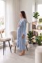 Allesa Ruffle Detailed Maternity and Postpartum Knitted Dressing Gown - 3