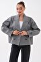 Women's Four-Button Short Cashmere Coat 265293 - - 4