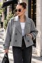 Women's Four-Button Short Cashmere Coat 265293 -