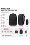 School Backpack Set for Boys & Girls, 2 Piece Multi Pocket Backpack with Pencil Case, Student Book Bag, Travel Daypack, Casual School & Everyday Backpack - Black - 2
