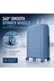 Large Hard Shell Suitcase, Expandable Polypropylene PP Luggage with TSA007 Combination Lock, Double Zipper, Spinner Wheels and USB Charging Port, Travel Trolley Bag - 24 inch - 3