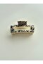 Zebra Patterned Latch Buckle Cream 10 cm - 2