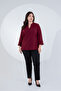 Plus Size Women's V-Neck Ruffle Blouse - 8