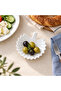 Parrot 6 Pieces White Leaf Patterned Mini Sauce Bowl – Jam Bowl and Breakfast Serving Bowl - 7