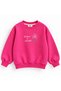 Girl's Sweatshirt with Floral Embroidery on the Back