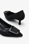 Radona Women's Heeled Shoes - Black Suede - 5