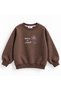 Girl's Sweatshirt with Floral Embroidery on the Back