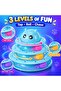 3-Tier Cat Track Toy with 3 Rolling Balls, 23.5 x 17.5 cm Anti-Slip Base, ABS & PP Material, Indoor Kitten Play, Compact Size, Enclosed Ball Tracks - 4