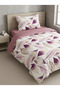 Single Size Double-Sided 120X200 Elastic Sheet Bedding Set, 3 Pieces with Zipper - 2
