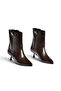 Z282810709 Brown Thin Heeled Women's Boots - 7
