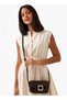 Buckle Accent Crossbody Bag with Magnetic Button Closure - 2