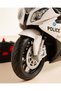 Kids White Police Remote-Control Motorcycle - 3