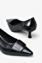 Raguel Women's Heeled Shoes - Black Crocodile - 3