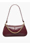 Chain Detail Shoulder Bag with Zip Closure