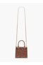 Embroidered Mini Tote Bag with Button Closure - 3