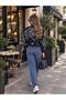 Bead Embroidered Denim Bomber Jacket - 3