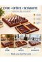 Premium 3-in-1 Wooden Game Set Chess Checkers Backgammon 3-in-1 Wooden Gift Set - 7