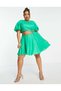 Rochie mini, verde - 3XL