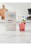 Set of 4 Colorful Glass Straws with Brush - Borosilicate Healthy Reusable Presentation Straws