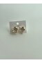 White Minel Daisy Flower Earrings - 3