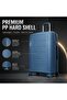 Large Hard Shell Suitcase, Expandable Polypropylene PP Luggage with TSA007 Combination Lock, Double Zipper, Spinner Wheels and USB Charging Port, Travel Trolley Bag - 20 inch - 2