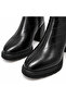 Women's Croco Patterned Block Heeled Boots – Stylish and Modern Ankle Boots - 2